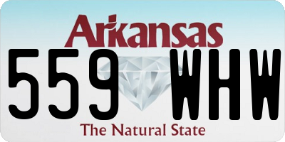 AR license plate 559WHW