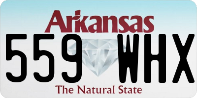 AR license plate 559WHX