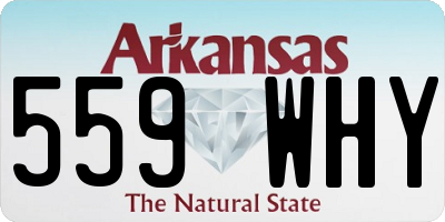 AR license plate 559WHY