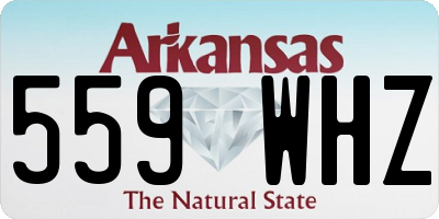 AR license plate 559WHZ