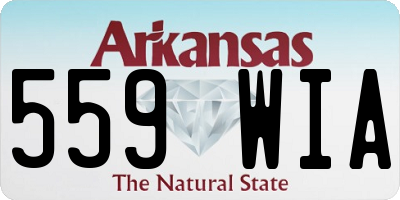 AR license plate 559WIA