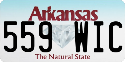AR license plate 559WIC