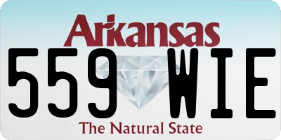 AR license plate 559WIE