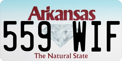 AR license plate 559WIF