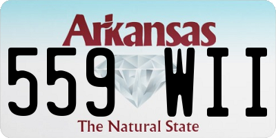 AR license plate 559WII