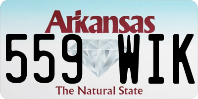AR license plate 559WIK