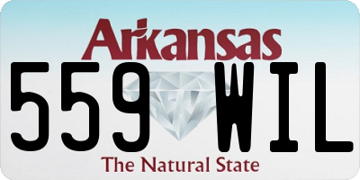 AR license plate 559WIL