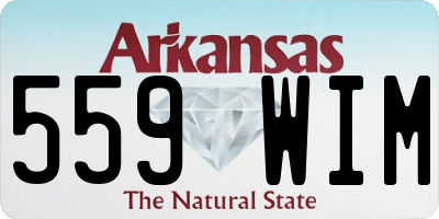 AR license plate 559WIM