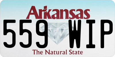 AR license plate 559WIP