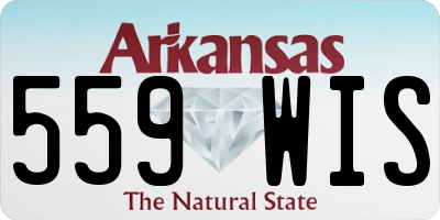 AR license plate 559WIS