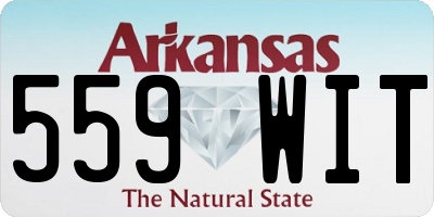 AR license plate 559WIT
