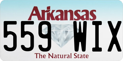 AR license plate 559WIX