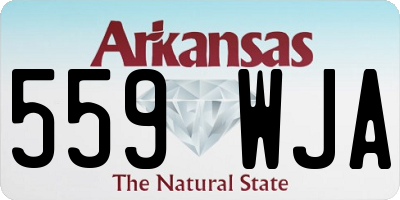 AR license plate 559WJA