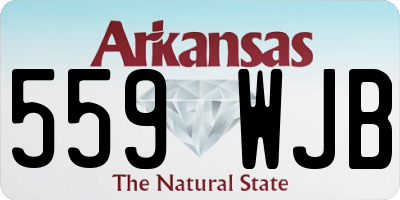 AR license plate 559WJB