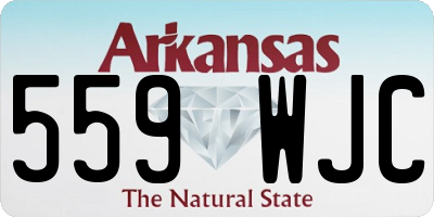 AR license plate 559WJC