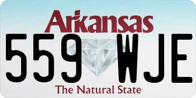 AR license plate 559WJE