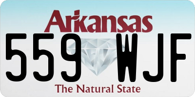 AR license plate 559WJF