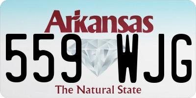 AR license plate 559WJG