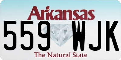 AR license plate 559WJK