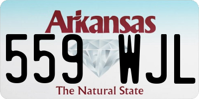 AR license plate 559WJL