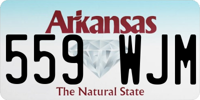 AR license plate 559WJM