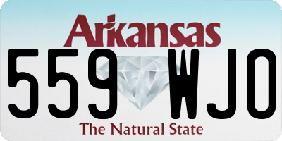 AR license plate 559WJO