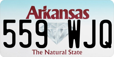 AR license plate 559WJQ