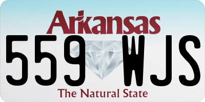 AR license plate 559WJS