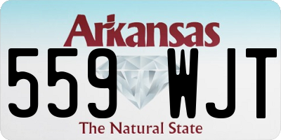 AR license plate 559WJT