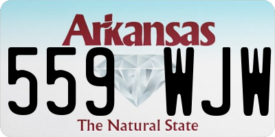 AR license plate 559WJW