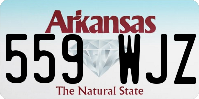 AR license plate 559WJZ