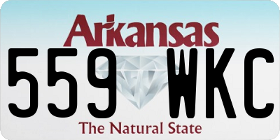 AR license plate 559WKC