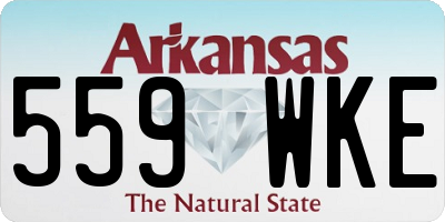 AR license plate 559WKE