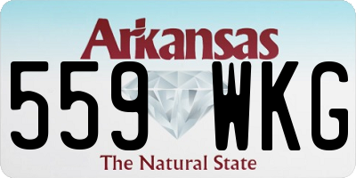 AR license plate 559WKG