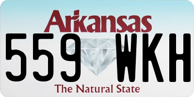 AR license plate 559WKH