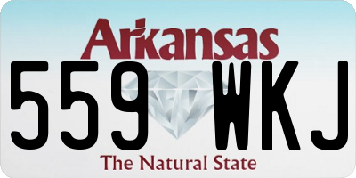 AR license plate 559WKJ