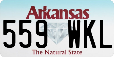 AR license plate 559WKL
