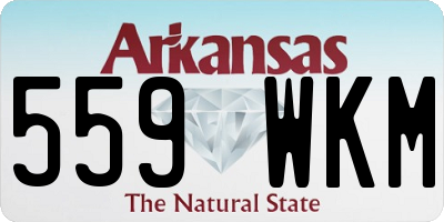 AR license plate 559WKM