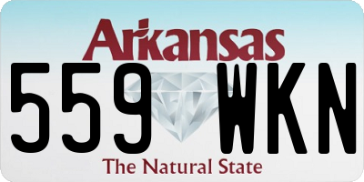 AR license plate 559WKN