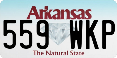 AR license plate 559WKP