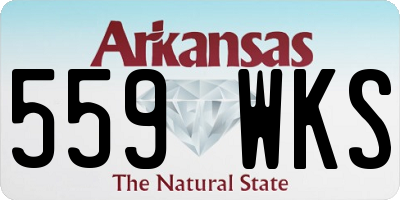 AR license plate 559WKS