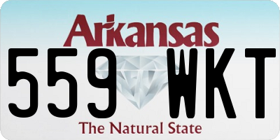AR license plate 559WKT