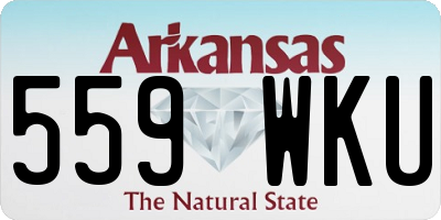 AR license plate 559WKU