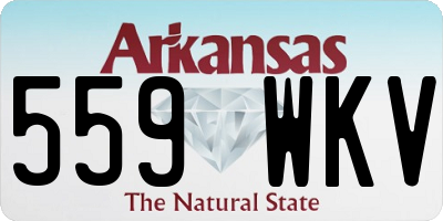 AR license plate 559WKV