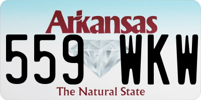 AR license plate 559WKW