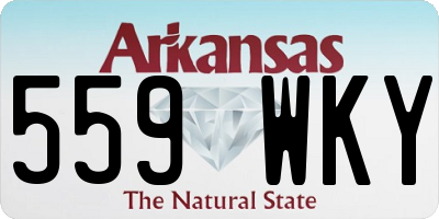 AR license plate 559WKY