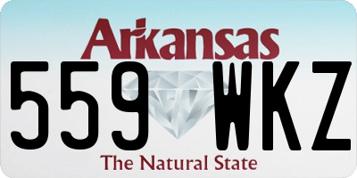 AR license plate 559WKZ