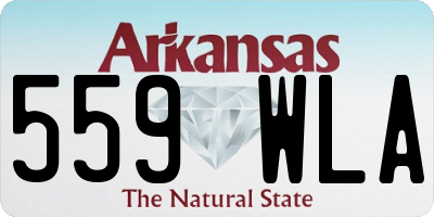 AR license plate 559WLA