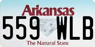 AR license plate 559WLB