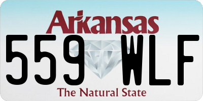AR license plate 559WLF